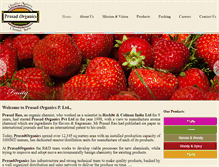 Tablet Screenshot of prasadorganics.com